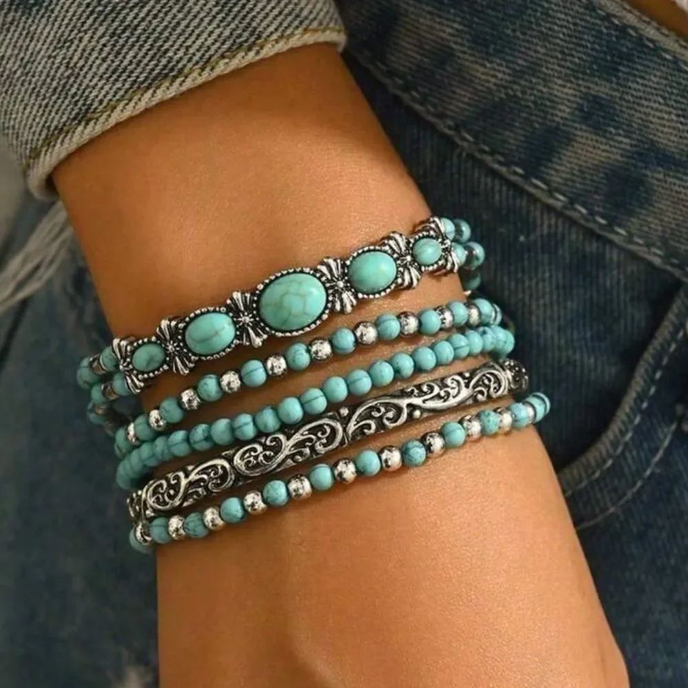 Boho Beaded Bracelet Set M1713